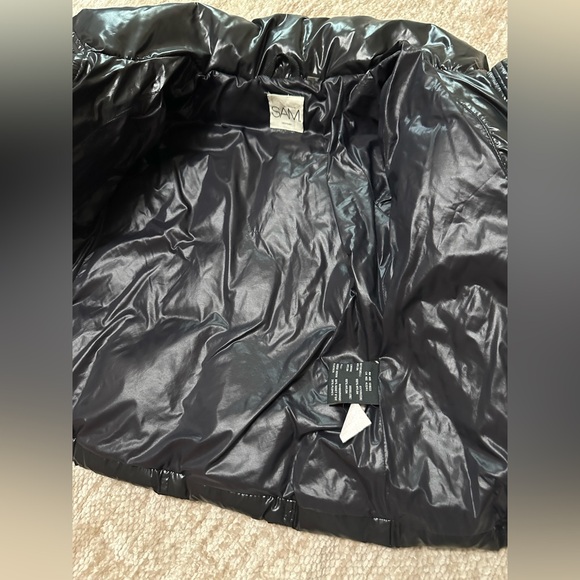 SAM Shiny Black Puffer Jacket - Picture 13 of 16